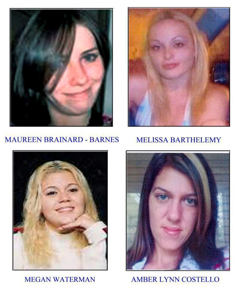 Four of the Gilgo Beach victims. Photograph: Suffolk County Police Department via New York Times
                      