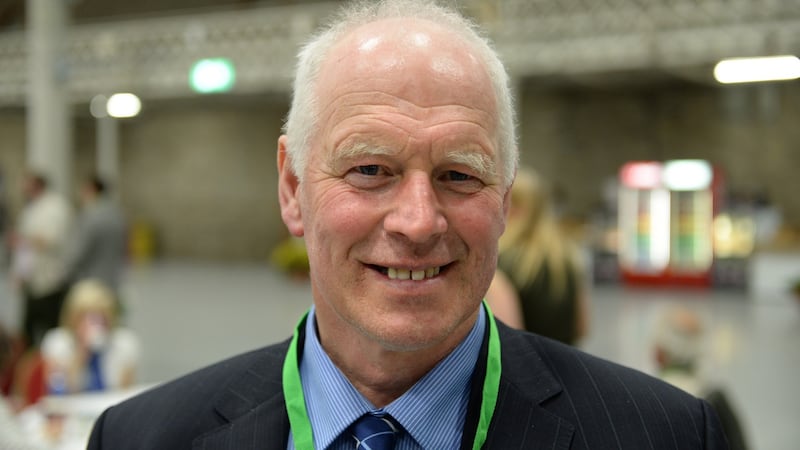 Séamus Troy at the Fianna Fáil Ardfheis, in the RDS, Dublin: “I’d leave it to the TDs to decide if Sinn Féin was a last option.” Photograph: Dara Mac Dónaill/The Irish Times