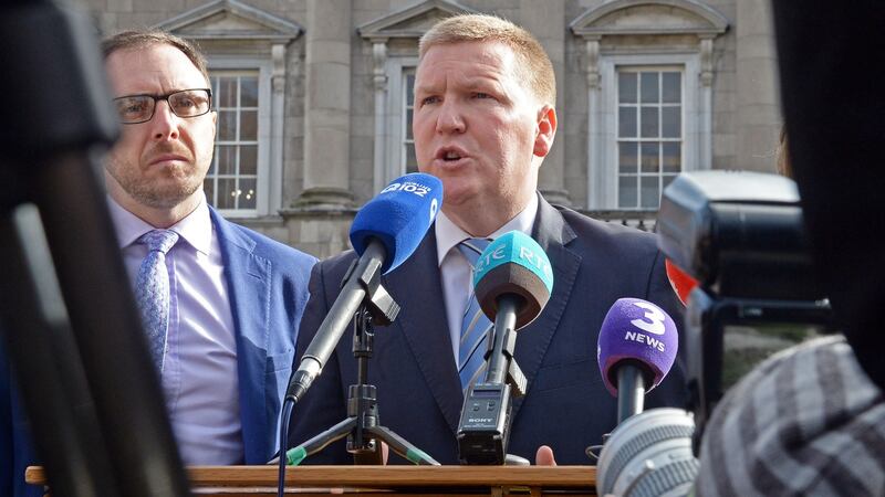 Fianna Fáil finance spokesman Michael McGrath described  KBC’s attitude to the tracker mortgage scandal as “an affront to Irish customers”. Photograph: Eric Luke