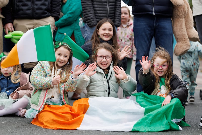 Isabelle, Lily, Ellie and Annabelle pictured at the Grestones St Patrick's Day parade.
Photograph: Andres Poveda