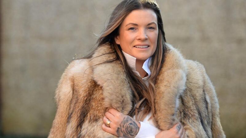 Lisa Lawlor wearing her father’s wedding ring. Photograph: Dara Mac Dónaill/The Irish Times