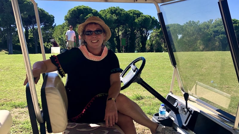 Gemma Tipton on the golf course at the  Cornelia Diamond resort