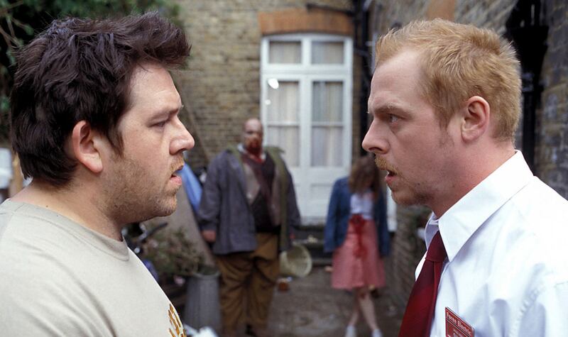 'It would be really weird If I went for a few days without hearing from Nick.' Above, Nick Frost and Simon Pegg in Shaun of the Dead