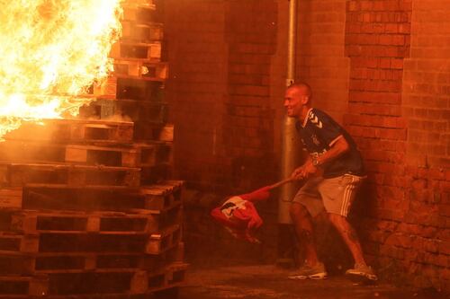 Banners, flags and ‘f**k you’ bonfires - Northern Ireland’s ‘cultural war’ rages