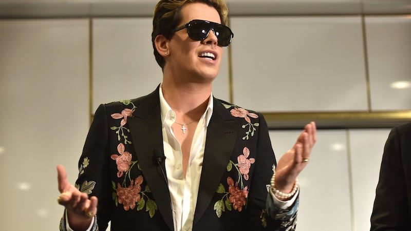 Right-wing British provocateur Milo Yiannopoulos. Photograph:  Mark Graham/AFP/Getty Images