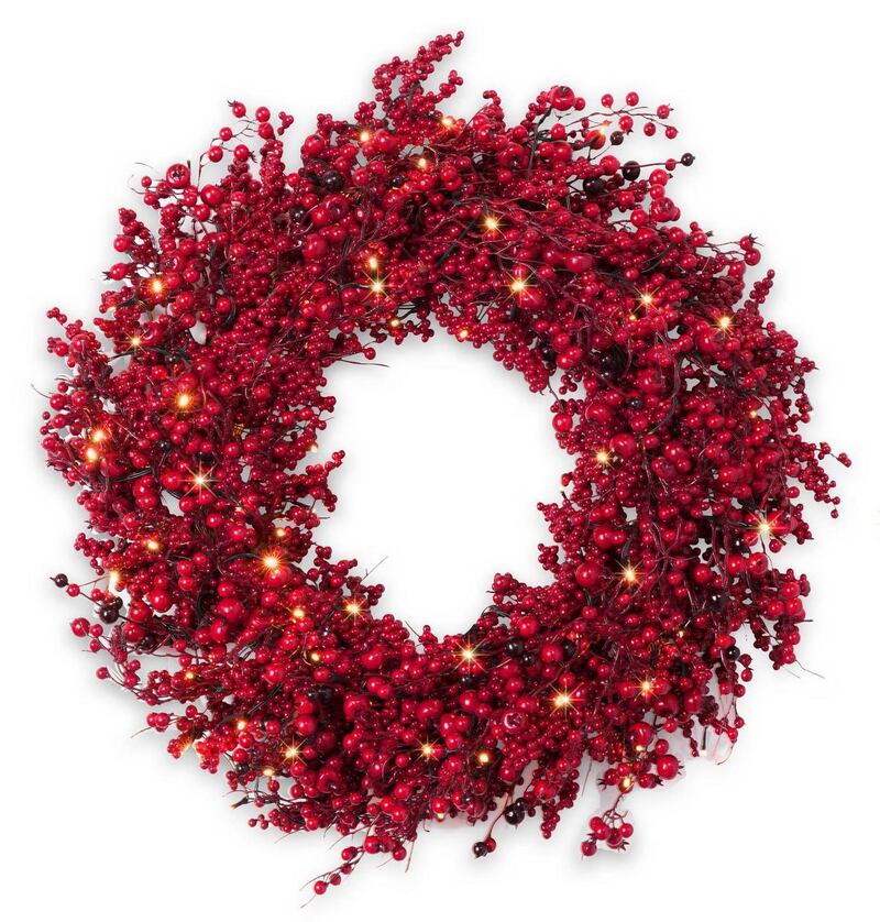 Christmas at Sheen Falls: get the look with this  wreath, €29.99 from TK Maxx