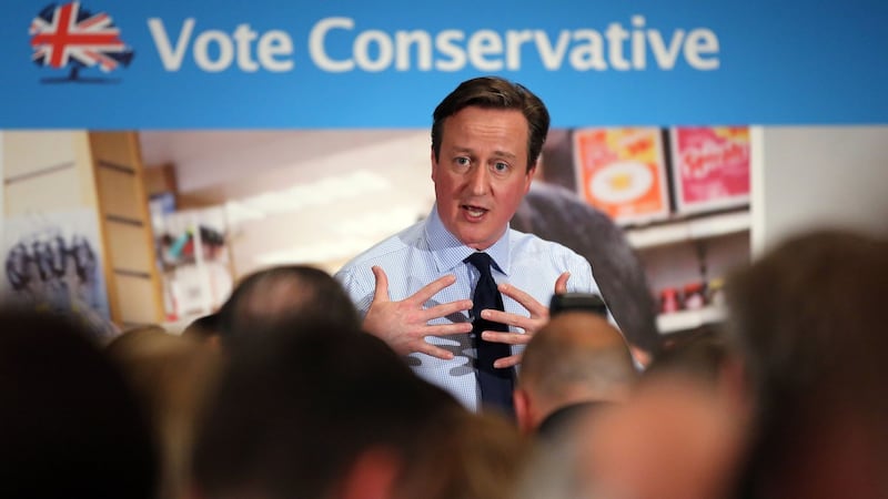 David Cameron during the 2015 campaign.  Photograph:  Chris Radburn/PA Wire