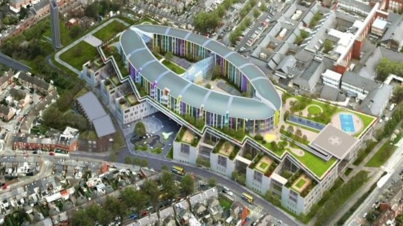 How the new national children's hospital will look when it is eventually finished.