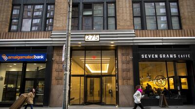 The building that the Florida-based company Devumi listed as its address, in Manhattan.