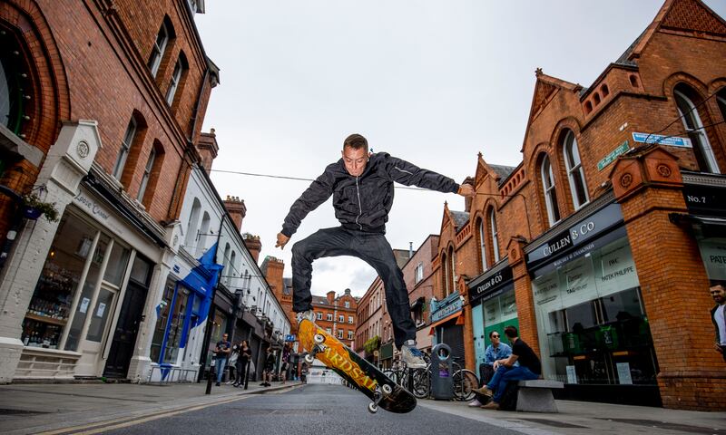 "Skateparks are wonderful, but there’s also room for less expensive, more open, multi-use spaces that are skate-able."
Photo: Tom Honan for The Irish Times.