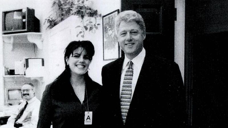 White House scandal: Monica Lewinsky with President Bill Clinton in the 1990s