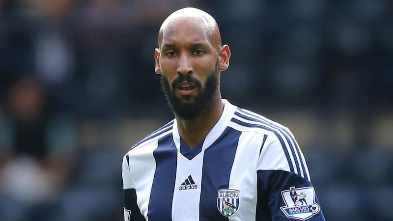 West Brom striker Nicolas Anelka: has asked the Football Association to “lift the charges I am accused of” following his quenelle goal celebration, stating in a Facebook message that “I am neither anti-Semitic or racist”. Photograph: Nick Potts/PA