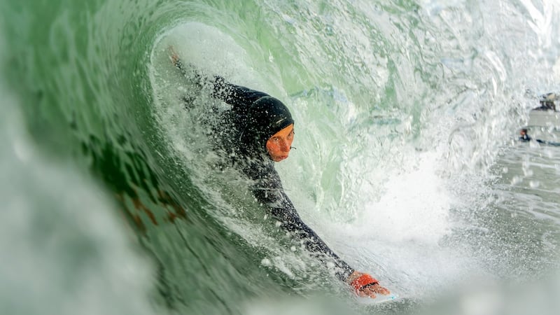 Using a hand plane  allows for riding a wave faster, longer and with more control and  makes a swim a little more exciting.