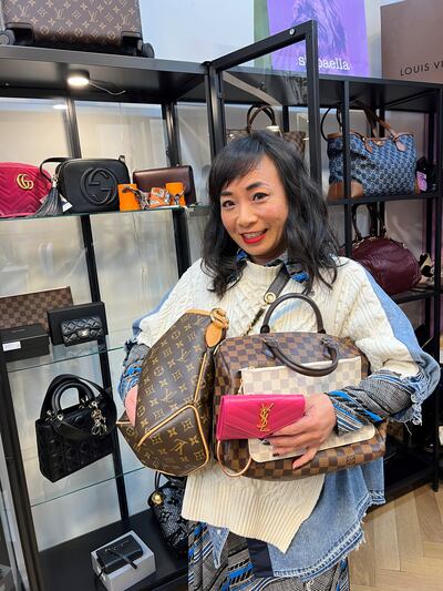 Ella de Guzman from Siopaella with pre-loved designer bags