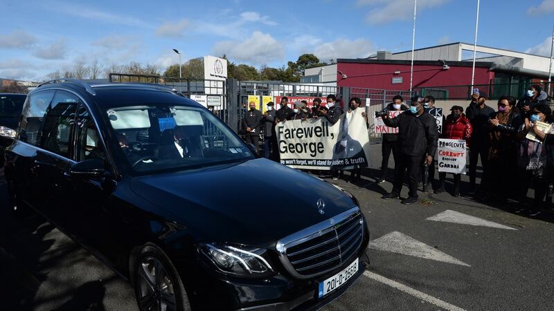 George Nkencho funeral at Sacred Heart Church, Huntstown, Dublin. Photograph: Dara Mac Dónaill / The Irish Times