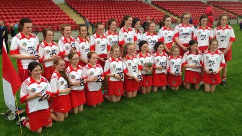 Division 1 Feile camogie champions Loughgiel Shamrocks