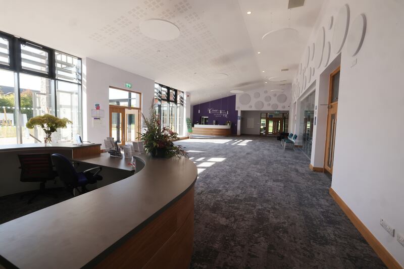 The entrance lobby of the new Presbyterian church in Maynooth. Photograph: Alan Betson

