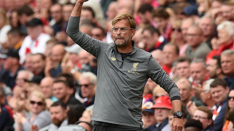 Liverpool manager Jürgen Klopp: “The six-yard area is not a safety box for a goalkeeper.” Photograph: Oli Scarff/AFP/Getty Images