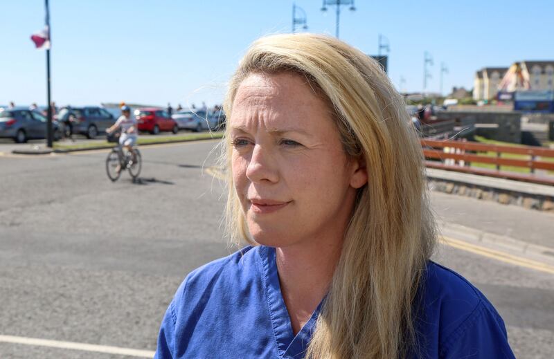 Ciara Curran in Salthill near the area where the incident happened. Photograph: Joe O'Shaughnessy