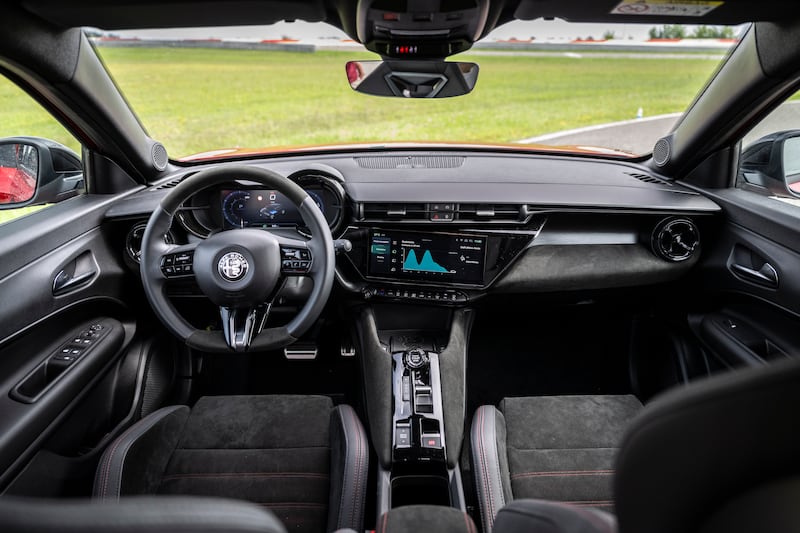 Alfa Romeo Junior test drive at the Balocco proving ground in Italy