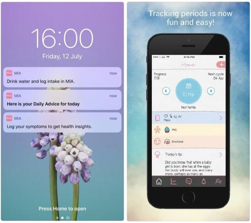 Mia Fem and Maya: period-tracking apps can share user data with third parties