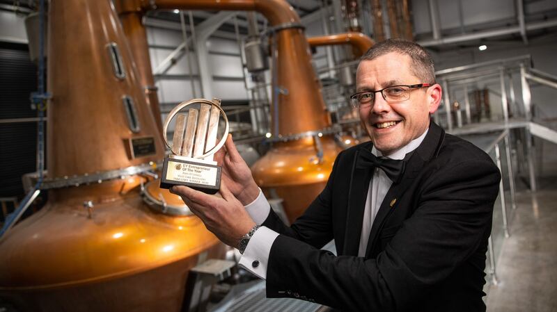 John O’Connell, co-founder of West Cork Distillers and winner of the EY Industry Entrepreneur Of The Year 2020. Photofraph: Naoise Culhane