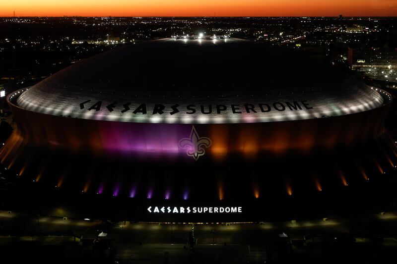 Caesars Superdome, home of the New Orleans Saints, in New Orleans, Louisiana. Photograph: Aaron M Sprecher/Getty Images