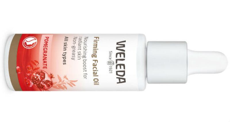 Weleda’s Skin’s Pomegranate Firming Facial Oil (€43 at Boots) is an ethically sourced blend of natural oils