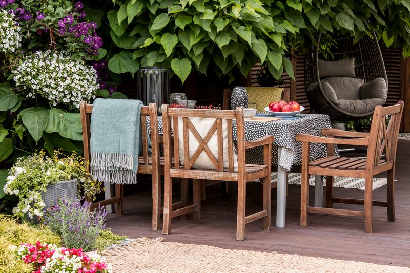 Spruce up garden furniture. Photograph: iStock