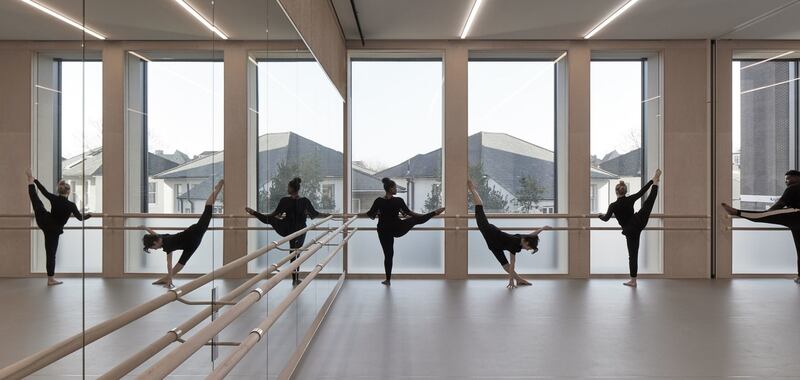 Riba Stirling Prize: Grafton Architects’ Town House, at Kingston University, in southwest London. Photograph: Ed Reeve/Riba/PA Wire