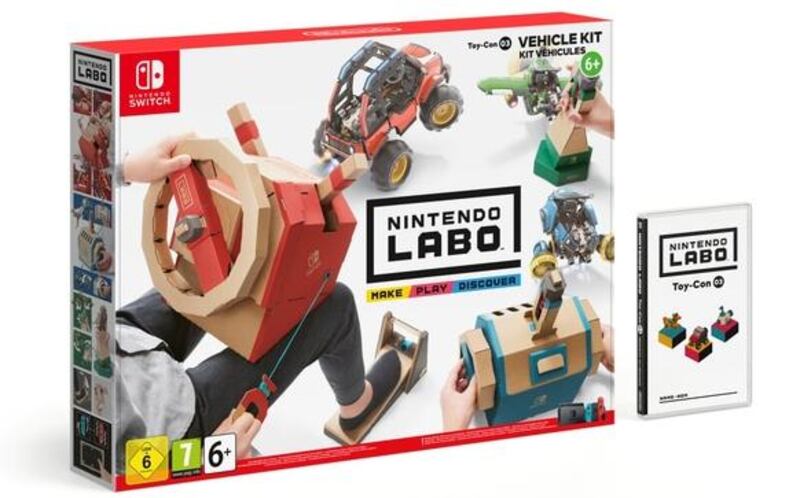 Nintendo Labo DIY kit, from €70