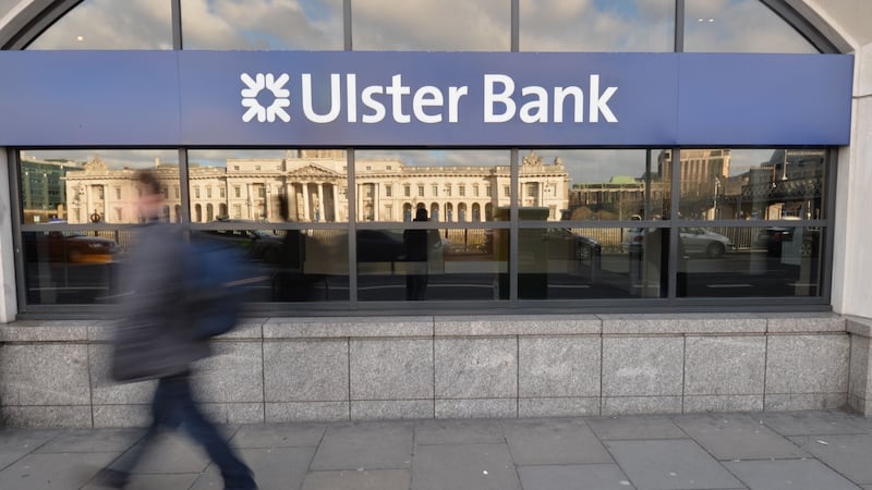 Way out: Ulster Bank. Photograph: Alan Betson 