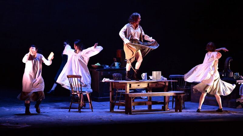 A scene from the tech run of Dancing at Lughnasa at the Gaiety Theatre, Dublin, in 2015. Photograph: Cyril Byrne