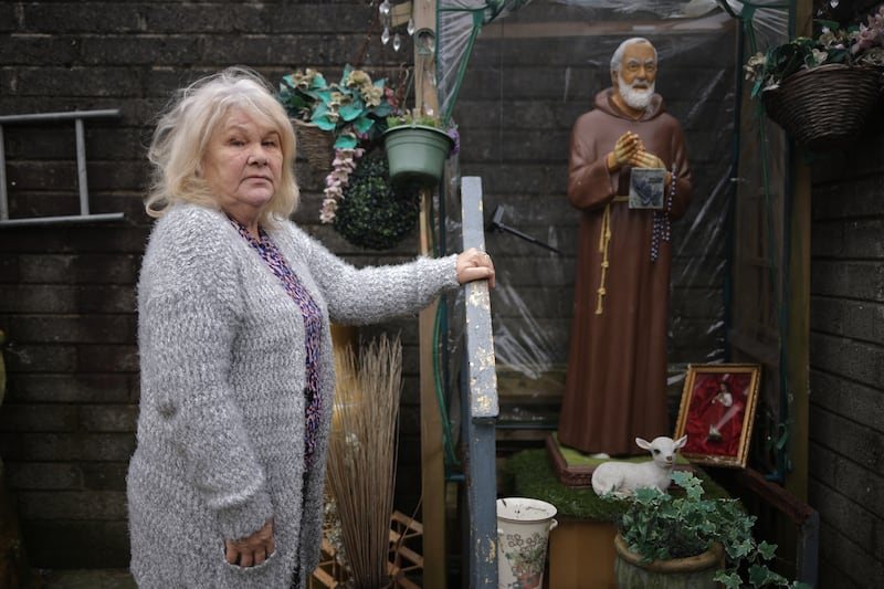 Widow Margaret O’Reilly (63), at her home featuring a religious grotto, at Kilbarry. Photograph: Chris Maddaloni/The Irish Times