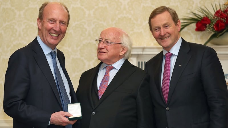 After protracted talks in 2016, a minority government involving the Independent Alliance, which included Shane Ross, and Fine Gael then led by Enda Kenny, was formed. Photograph: Colin Keegan/Collins