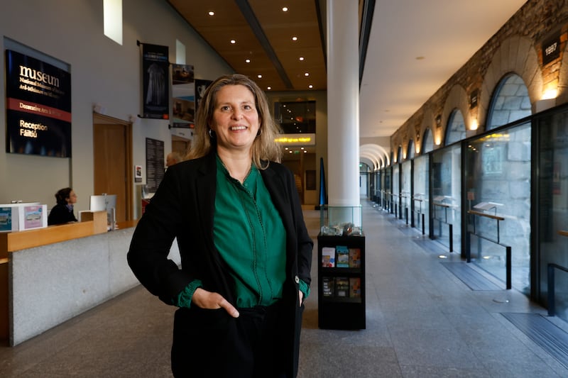 Lynn Scarff, director of the National Museum of Ireland, at Collins Barracks in Dublin. Photograph: Nick Bradshaw