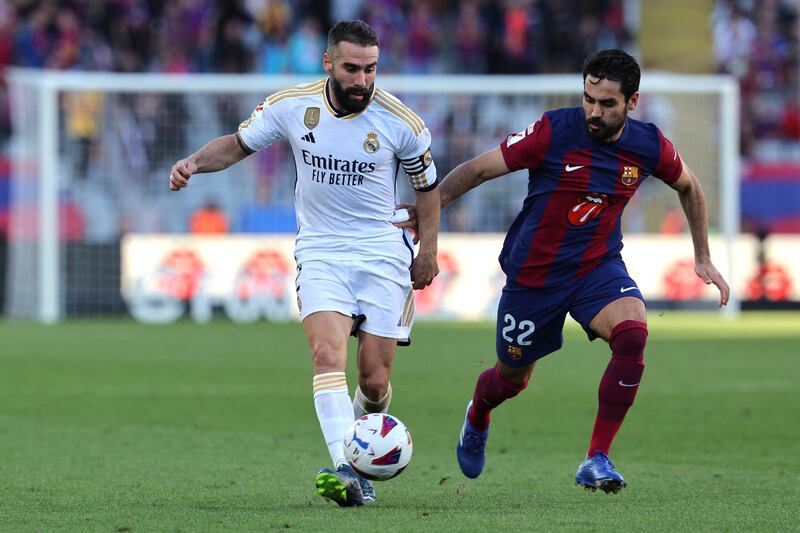 Dani Carvajal: a product of the club's youth academy, he's a fierce competitor. Photograph: Lluis Gene/AFP/Getty 