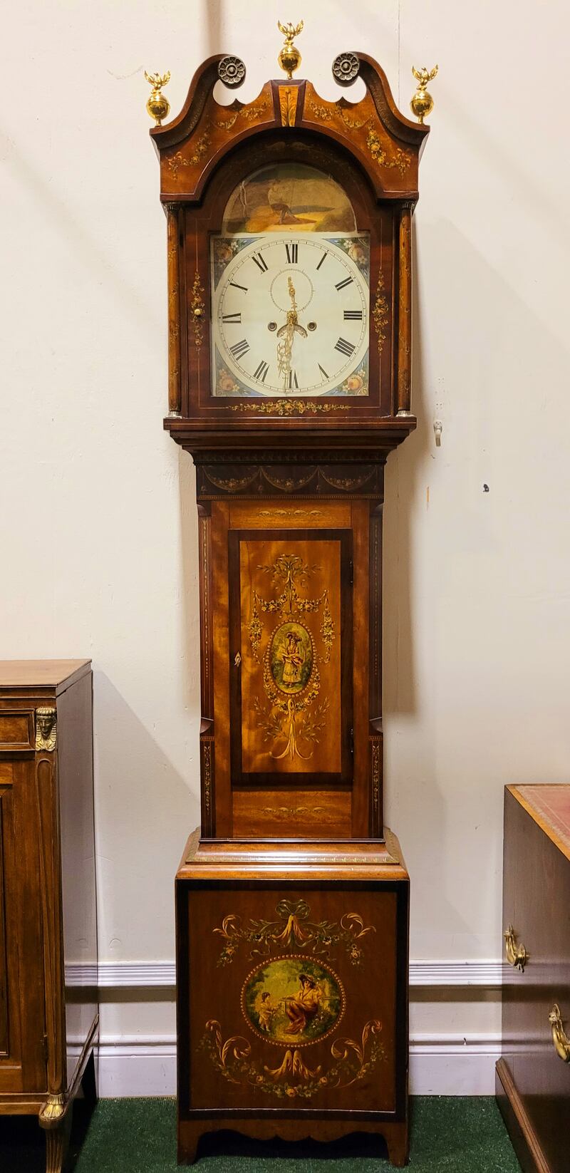 Long case clock from Hegarty’s Fine Interiors