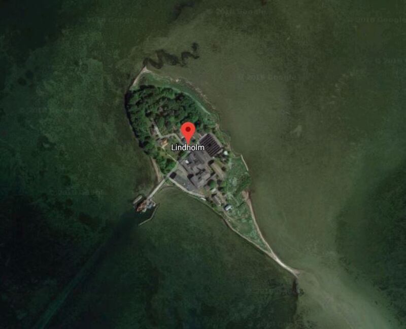 The island of Lindholm, located roughly 80km south of Copehagen Photograph: Google Maps