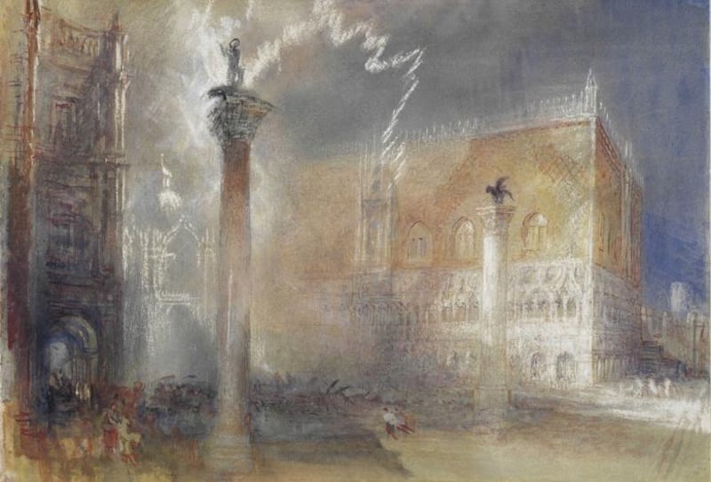 JMW Turner: The Piazzetta, Venice, 1840 (National Galleries of Scotland)