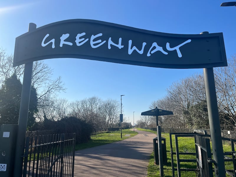 The Greenway entrance near where Baby Elsa was found in January last year. Photograph: Mark Paul