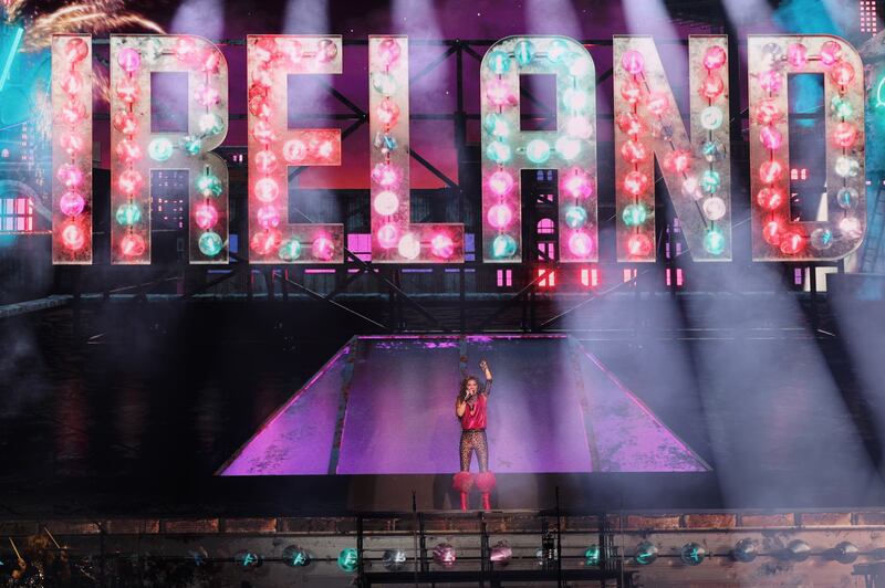 Shania Twaina performing in Dublin on Tuesday night.  Photograph Nick Bradshaw / The Irish Times