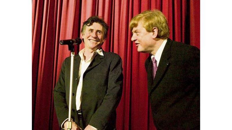 Actor Gabriel Byrne and the late Michael Dwyer at the Dublin Film Festival in 2007