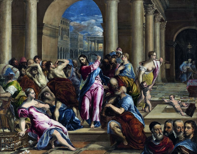 El Greco: Christ Driving the Money Changers from the Temple (1575). Photograph: Minneapolis Institute of Art