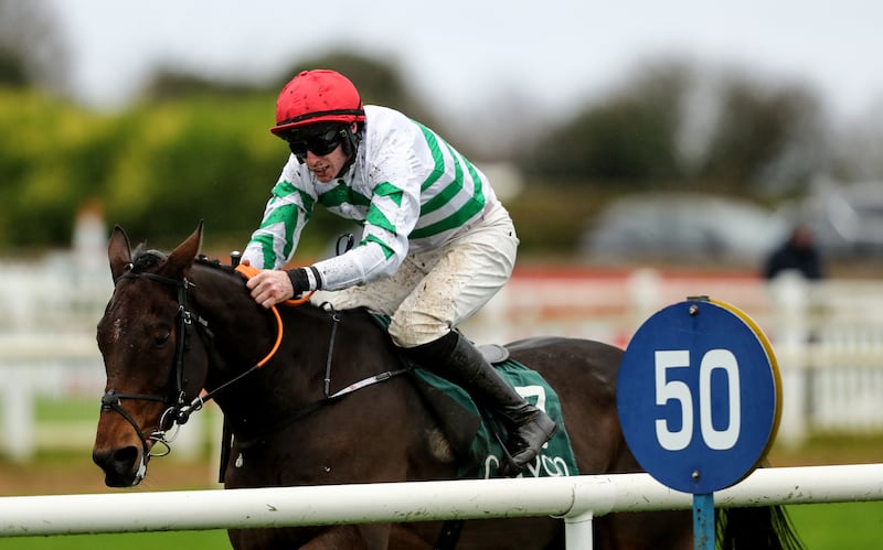 Jack Kennedy wins the John Lynch Carpets Monksfield Hurdle at Navan. Photograph: Ben Brady/Inpho