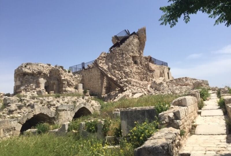 The café at the top of Aleppo’s citadel was destroyed in February’s earthquake. Photograph: Michael Jansen