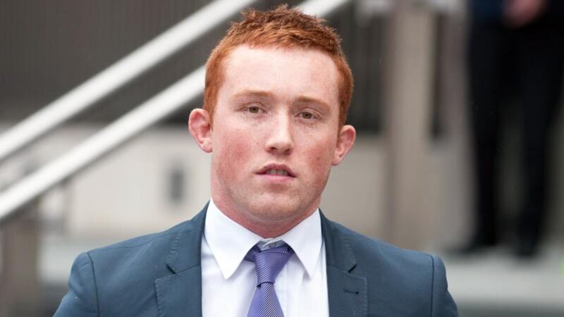 Evan Lewis  leaving Dublin Circuit Criminal Court today. Photograph: Collins