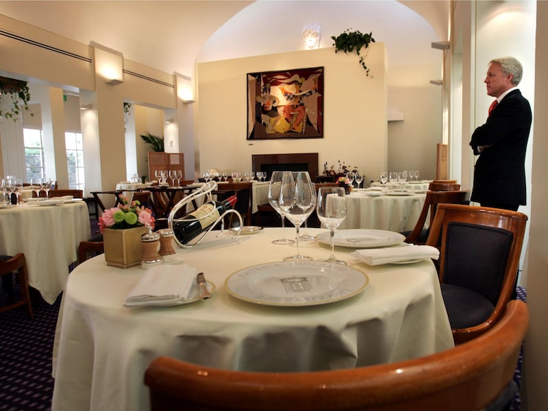 Restaurant Patrick Guilbaud at the Merrion Hotel in Dublin. Photograph: Matt Kavanagh