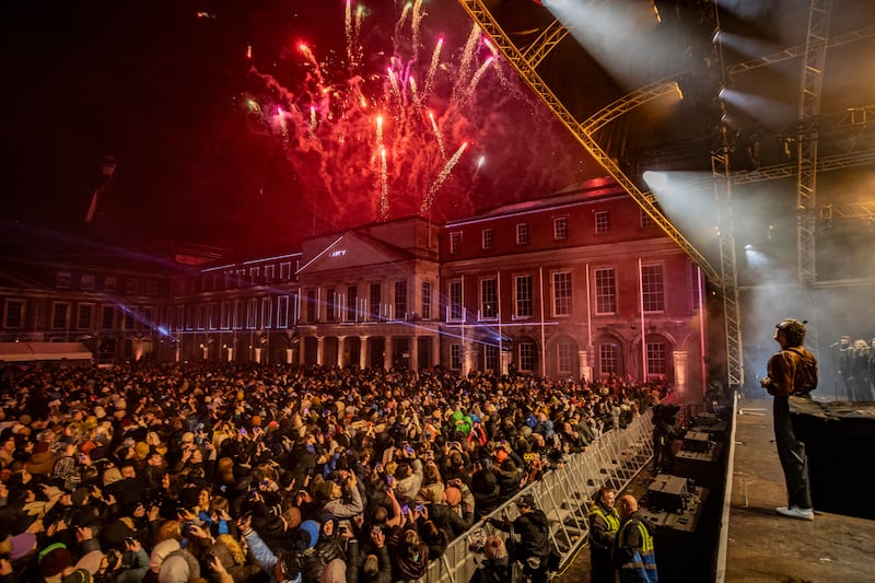 Cian Ducrot performs at Dublin Castle for NYF Dublin. Photograph: Allen Kiely/Fáilte Ireland