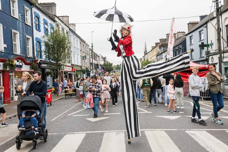 Wobbly Circus street performer Dee Tierney at Feast Cork. Photograph: by Joleen Cronin